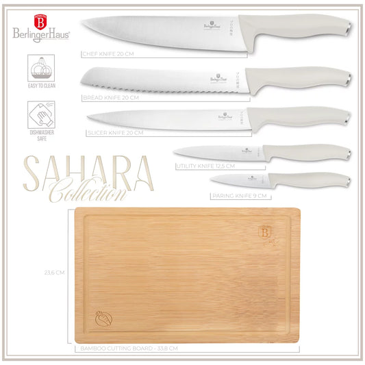 Berlinger Haus Sahara Knivset med Bambuskärbräda