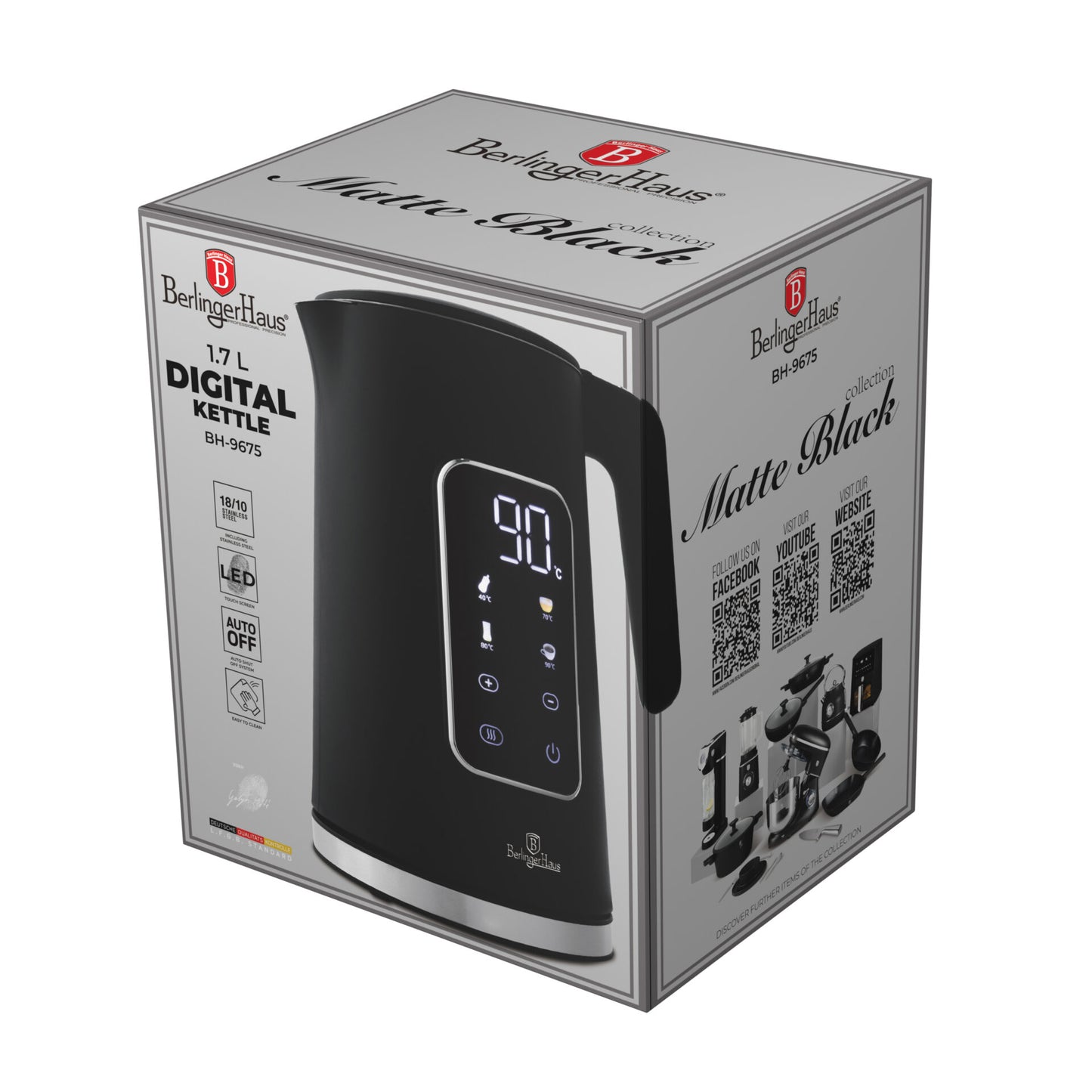 Berlinger Haus Digital Kettle – Matte Black