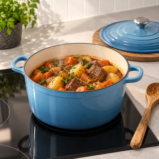 CS Solingen cast iron pot blue - 26 cm | cast iron pot