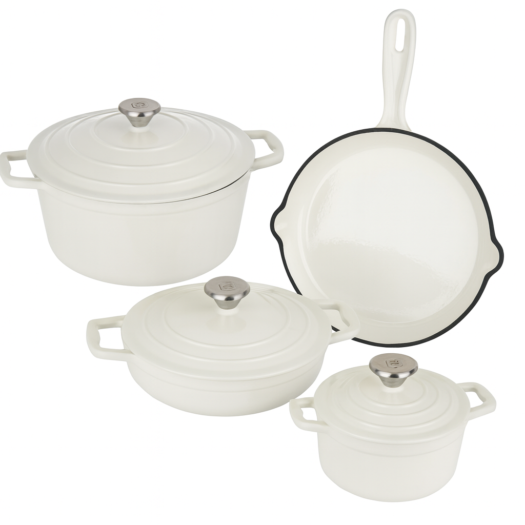 CS Solingen Cast Iron Pot Set – 7 Pieces