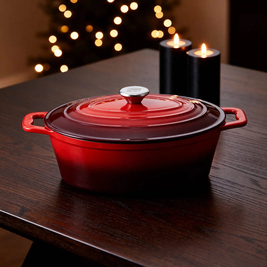 CS Solingen Xanten Gjutjärnsgryta 7,7 L – Röd