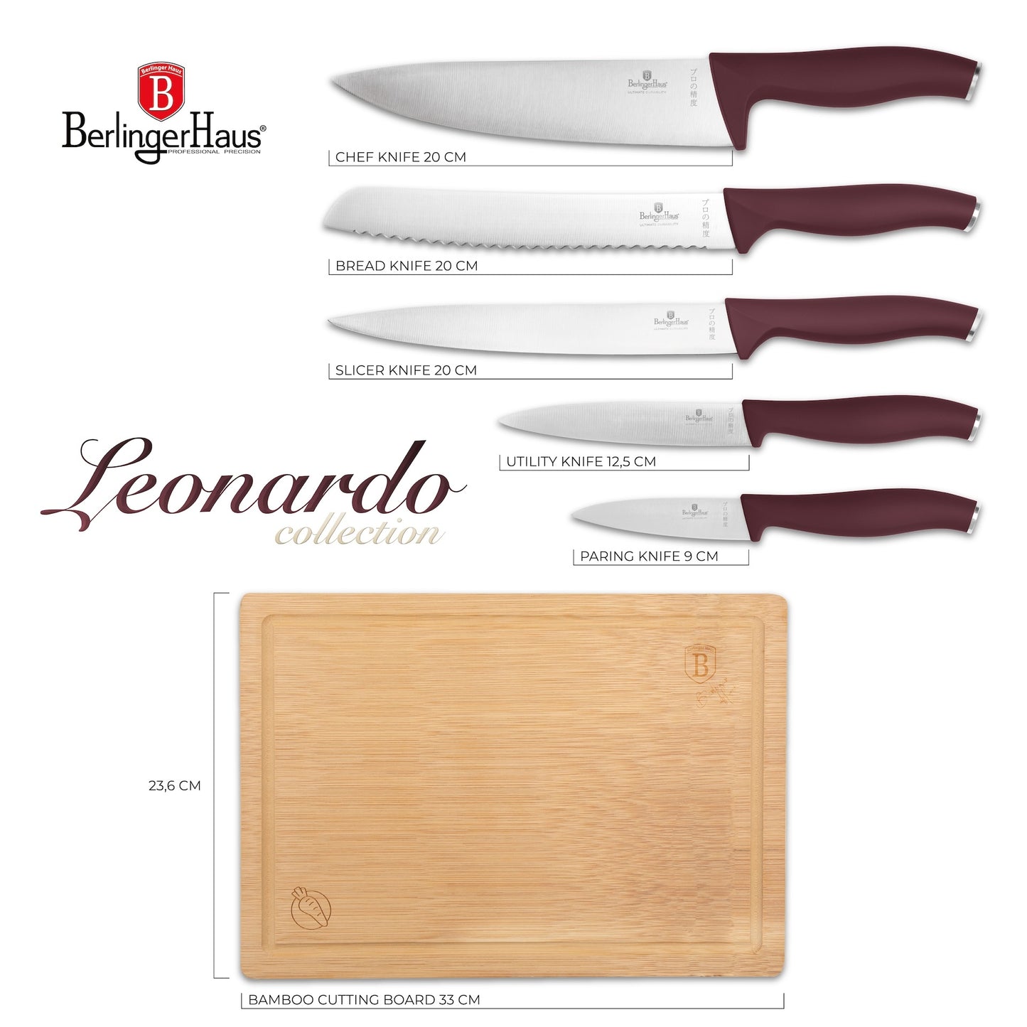 Berlinger Haus 6-delars Knivset Leonardo