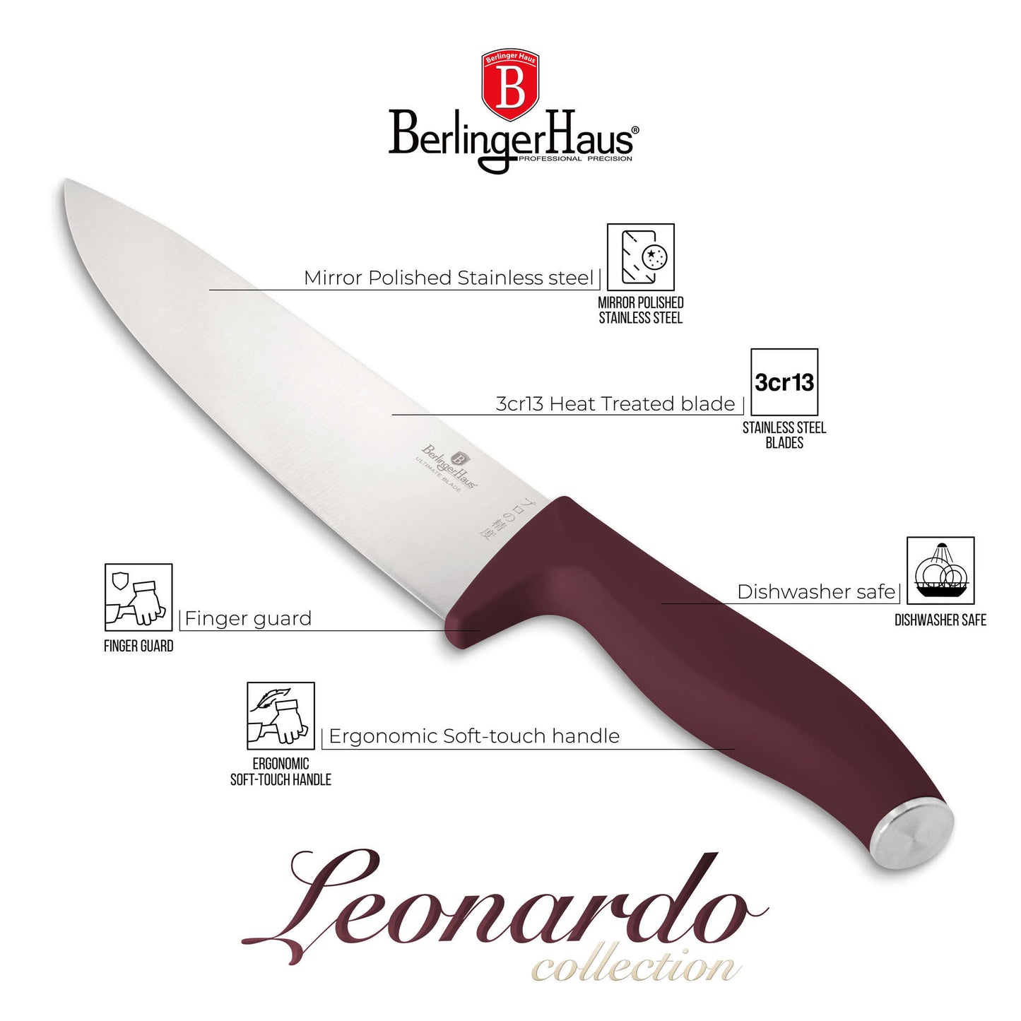 Berlinger Haus 6-delars Knivset Leonardo