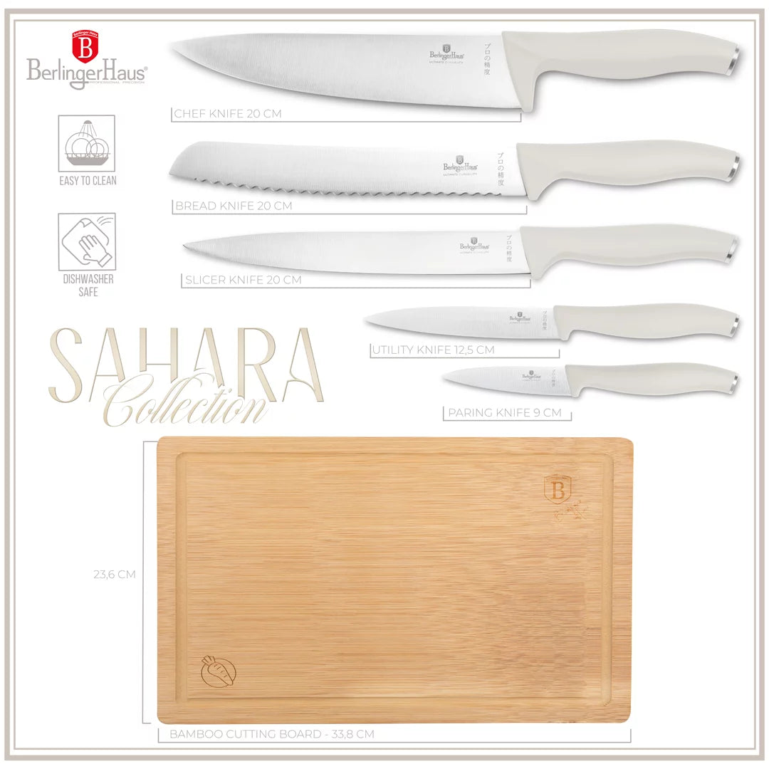 Berlinger Haus Sahara Knivset med Bambuskärbräda