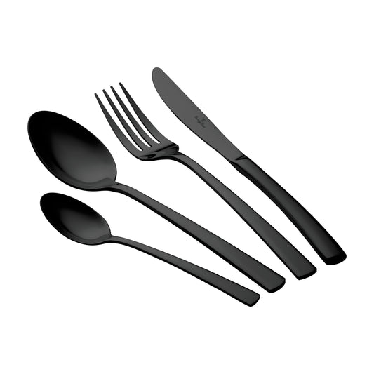 Bestickset i rostfritt stål – Black Mirror Edition (24 delar)