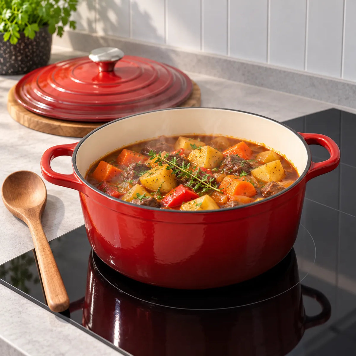 CS Solingen Cast Iron Pot Set – 7 Pieces